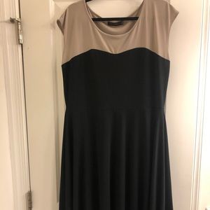 The limited Black and Tan flare dress